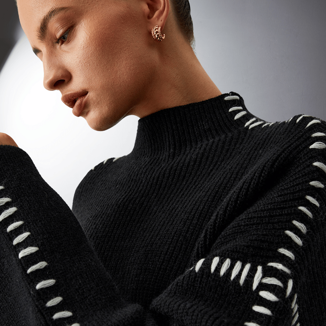 Aria | Premium Turtleneck Sweater with Unique Comfort