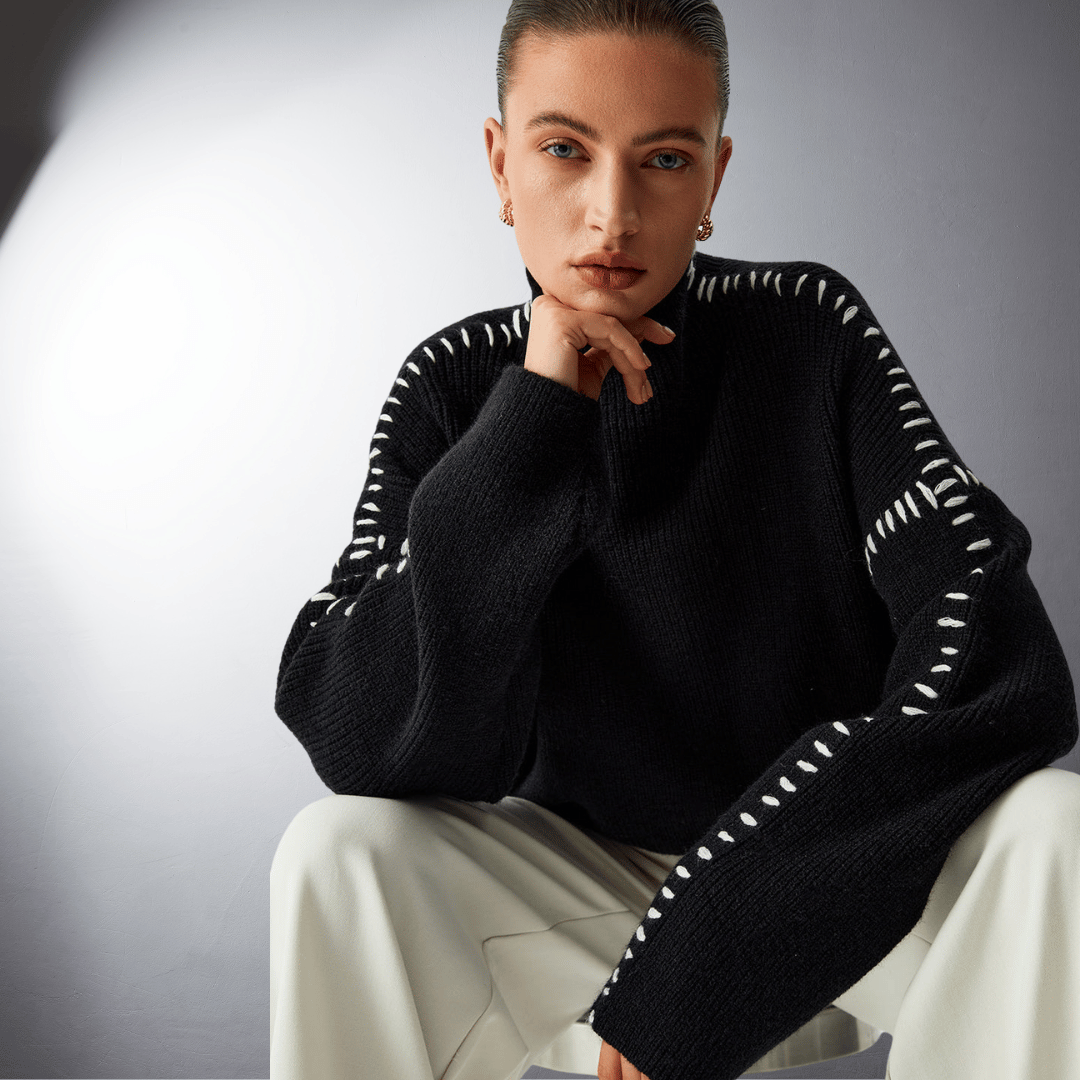 Aria | Premium Turtleneck Sweater with Unique Comfort