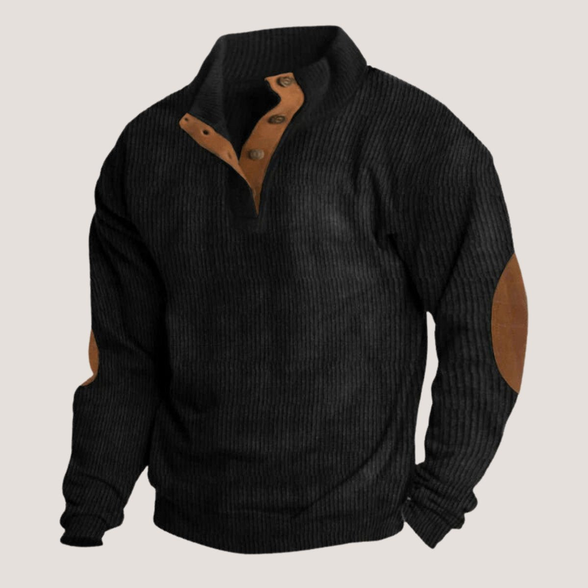 Arvid™ | Corduroy Sweatshirt with Faux Collar