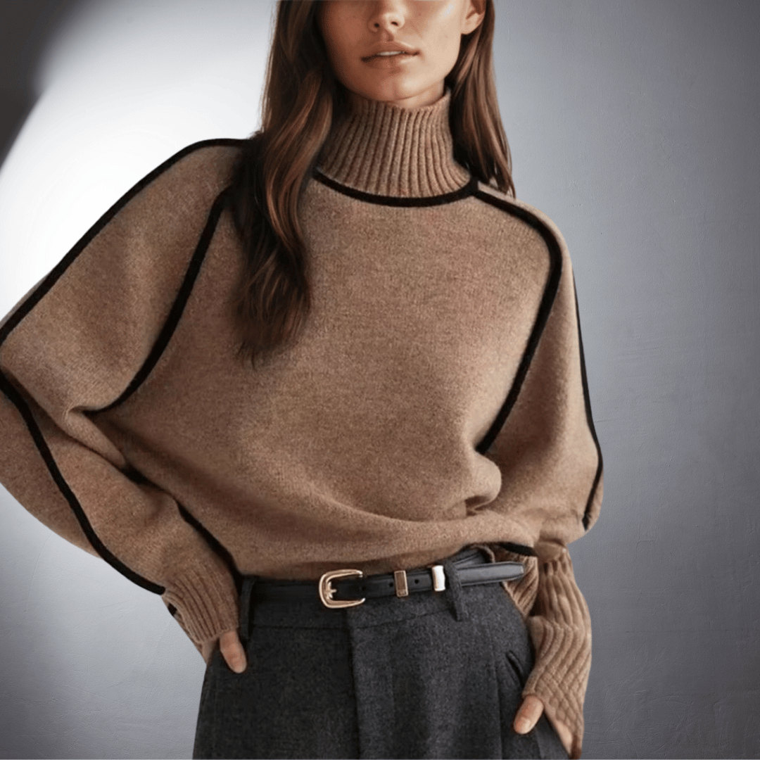 Antje | Organic Turtleneck Sweater with Premium Quality