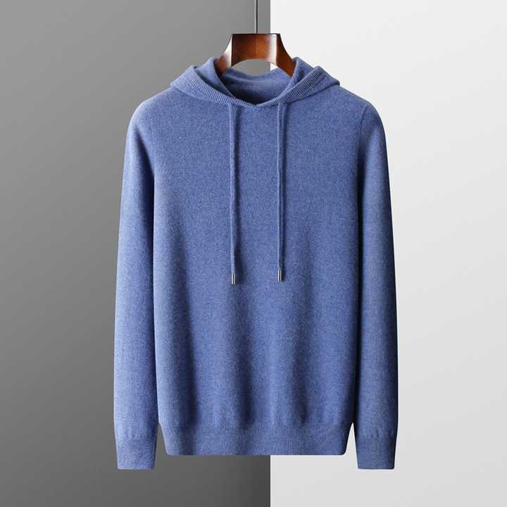 100% CASHMERE HOODED SWEATER