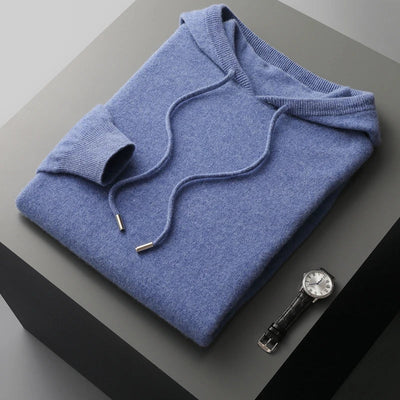 100% CASHMERE HOODED SWEATER