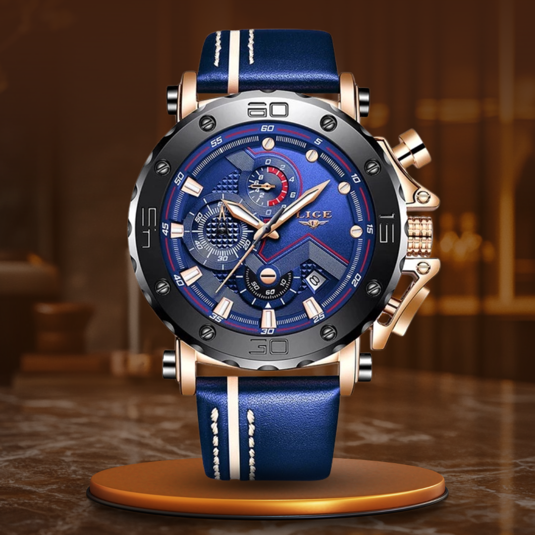 Luxurious Military Watch Made of Stainless Steel with Quartz Movement