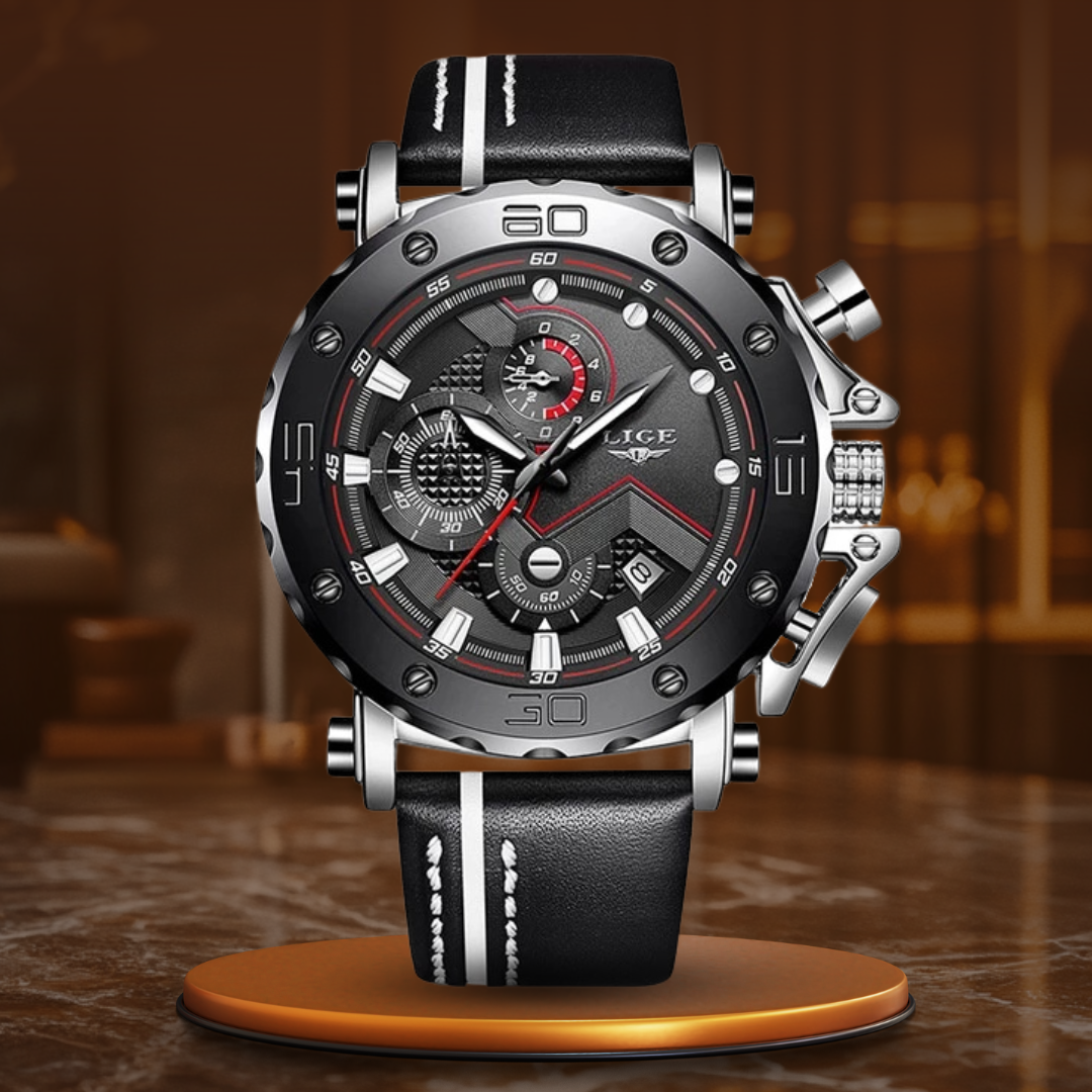 Luxurious Military Watch Made of Stainless Steel with Quartz Movement