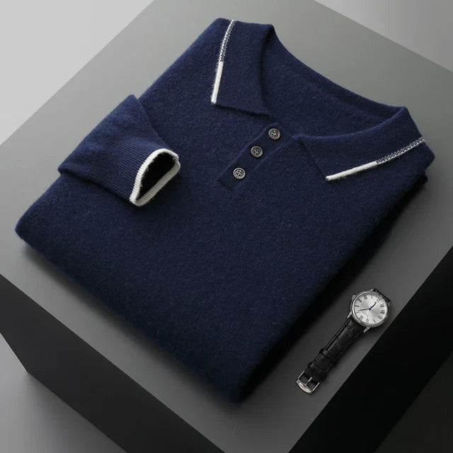 100% CASHMERE POLO