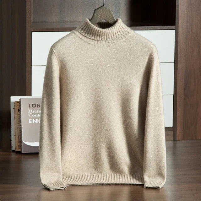 100% CASHMERE TURTLENECK