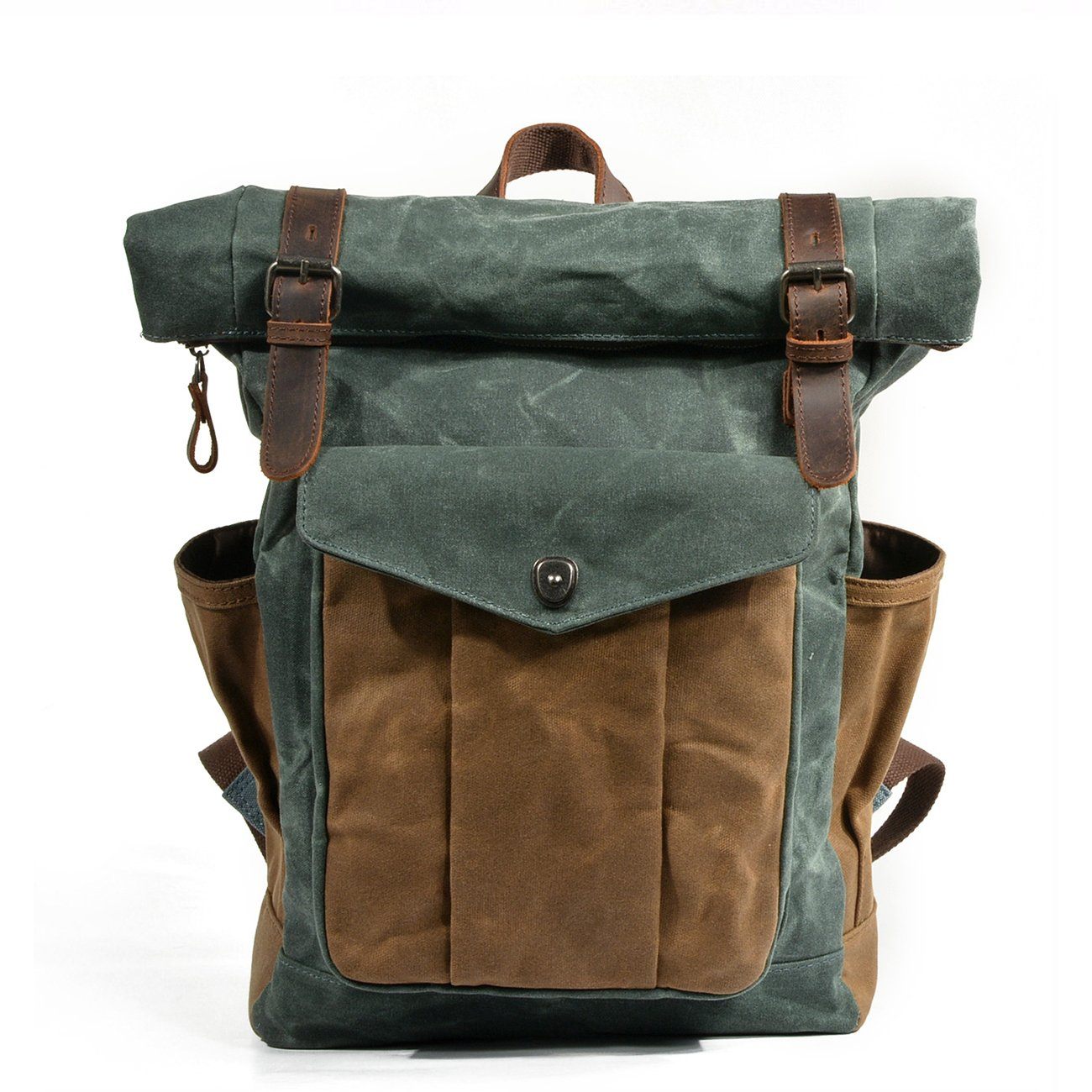 Waxed Canvas Rolltop Backpack | MARSEILLE