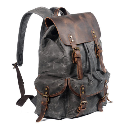 Linen Leather Backpack | SALZBURG