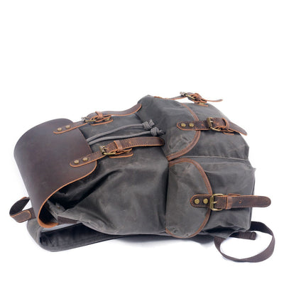 Linen Leather Backpack | SALZBURG