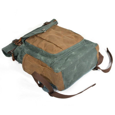 Waxed Canvas Rolltop Backpack | MARSEILLE